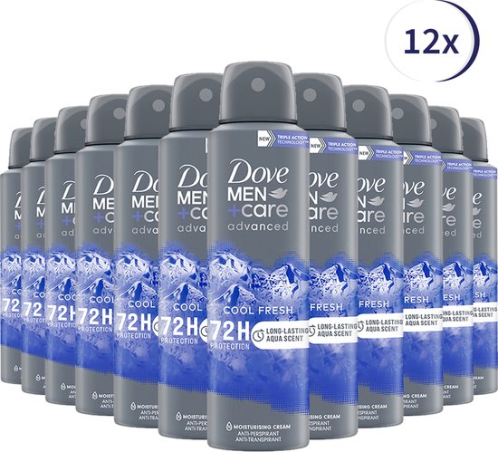 Dove Men+Care Cool Fresh Deodorant - 12 x 150 ml - Voordeelverpakking |  bol.com