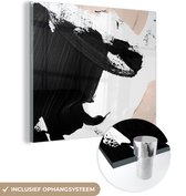 MuchoWow® Glasschilderij 90x90 cm - Schilderij acrylglas - Verf - Design - Abstract - Foto op glas - Schilderijen