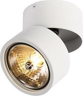 QAZQA go_nine_tubo - Industriele Plafondspot | Spotje | Opbouwspot - 1 lichts - Ø 120 mm - Wit - Industrieel -  Woonkamer | Slaapkamer | Keuken