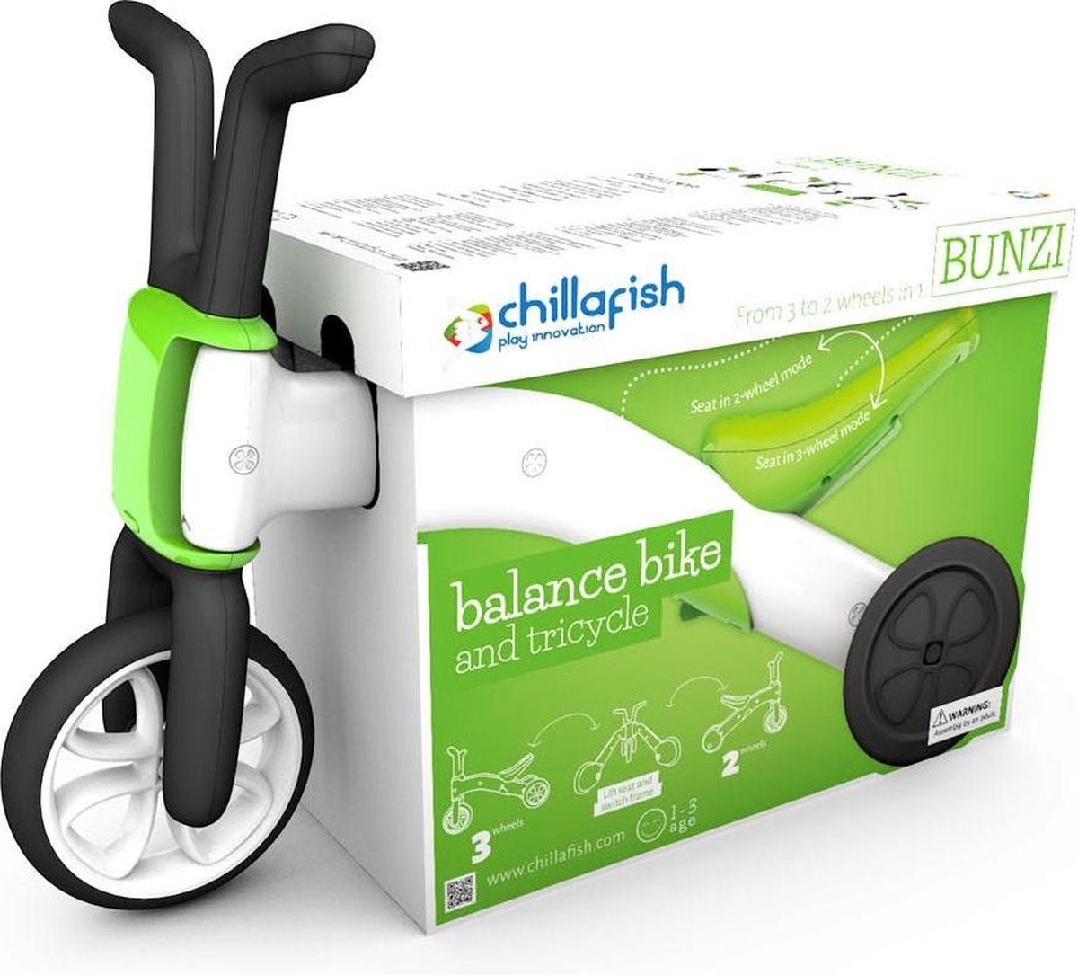chillafish bunzi 2 in 1 balance bike