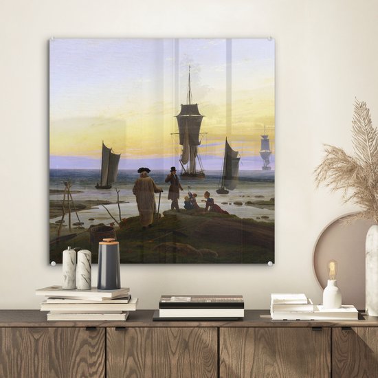 MuchoWow® Peinture sur verre - Les Stades de la vie humaine - Caspar David Friedrich - 50x50 cm - Peintures sur verre acrylique - Photo sur Glas