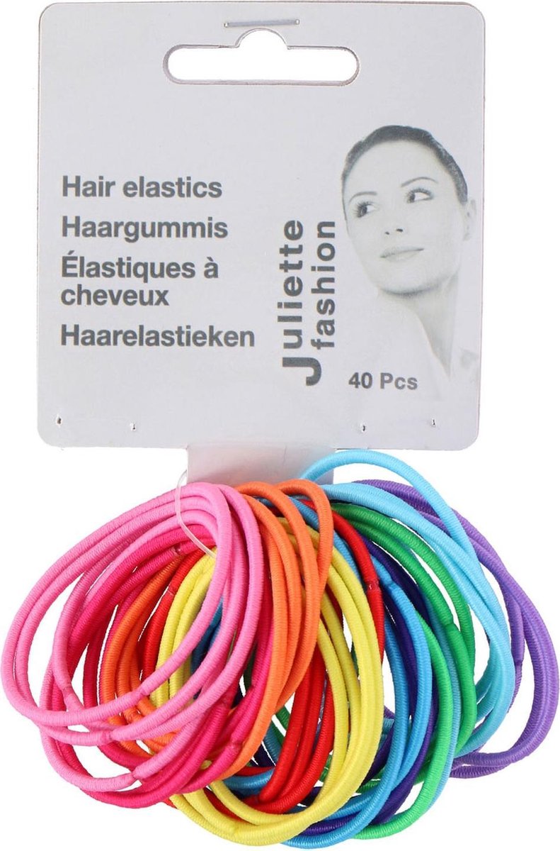 Hair elastics 40pcs no metal