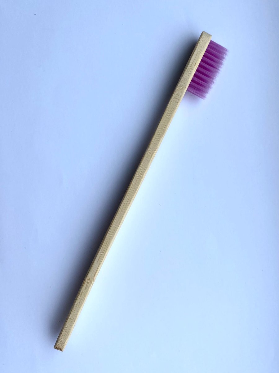Bamboe tandenborstel Paars - Gratis verzending - Tandenborstels - Bamboo - Duurzaam en milieuvriendelijk - Perfect voor dagelijks gebruik
