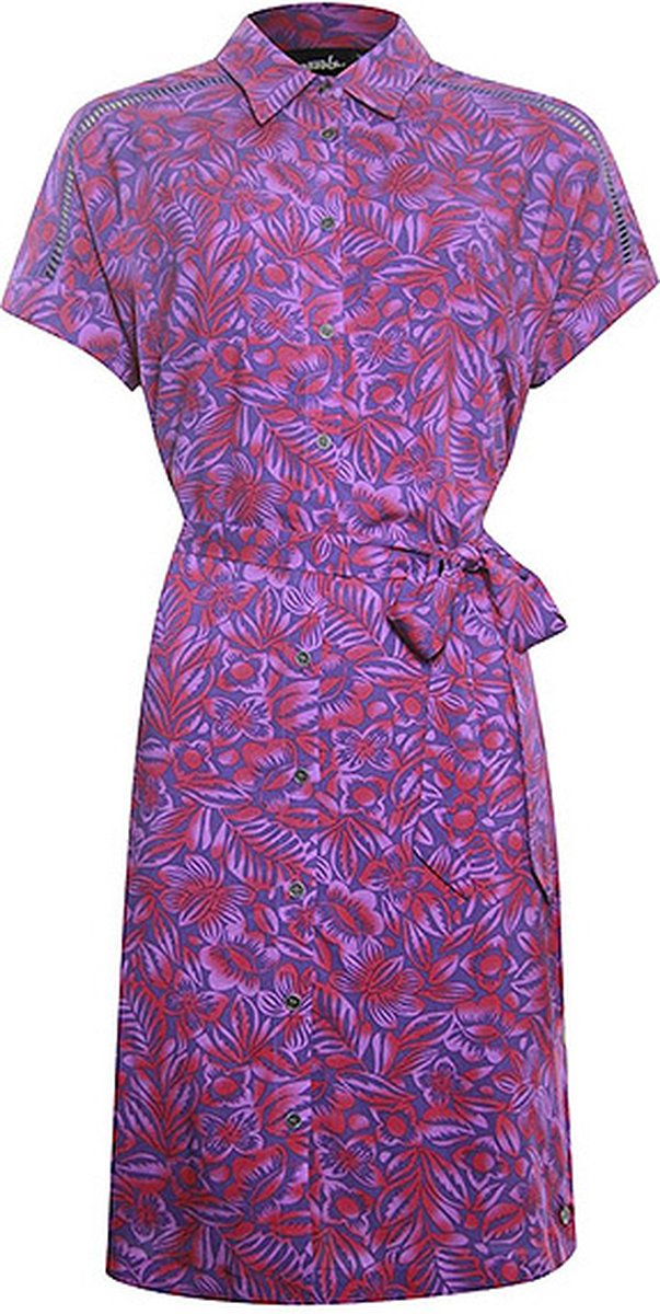 Poools jurk 323125 - Purple flower print