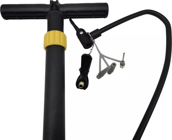 Pompe à vélo Challenge jusqu'à 11 bar + 4 valves incluses gratuitement