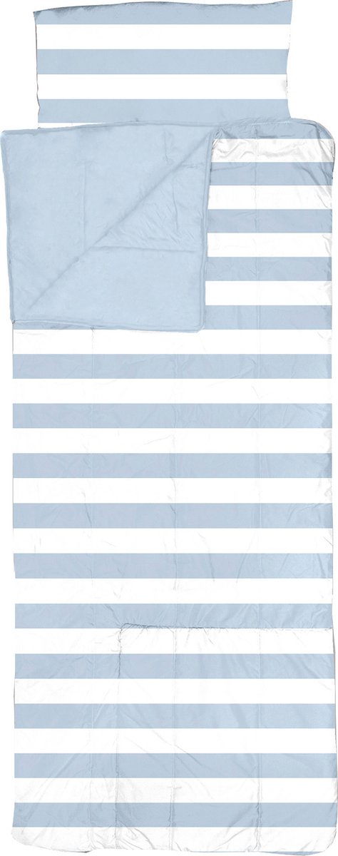 Mistral Home - SLAAPZAK - 170 x 75 cm + 60 x 30 cm - Gatsby Stripe - blauw