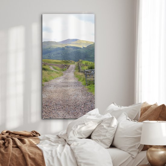 MuchoWow® Peinture sur verre - Route de campagne vers Ben Nevis en Écosse - 60x120 cm - Peintures sur verre acrylique - Photo sur Glas
