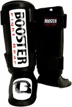 Booster Fight Gear - scheenbeschermers - Thai Striker - Zwart/Wit - XL