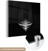 MuchoWow® Glasschilderij 20x20 cm - Schilderij acrylglas - Wijnglazen - Foto op glas - Schilderijen