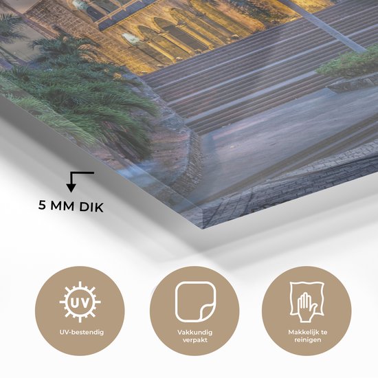 Un ancien monument à Saint-Domingue en tant que capitale de la République dominicaine Plexiglas 120x80 cm - Tirage photo sur Glas (décoration murale en plexiglas)