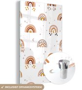 MuchoWow® Peinture sur verre 120x180 cm - Peinture sur verre - Motif - Arc-en-ciel - Décoration - Photo sur verre acrylique - Peintures