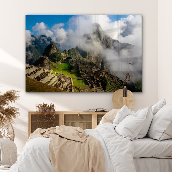 Peinture sur Verre - Berg - Machu Picchu - Pérou - 150x100 cm - Peintures sur Verre Peintures - Photo sur Glas