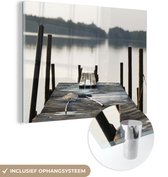 Peinture sur verre - Epuisettes sur le quai - 80x60 cm - Peintures sur Verre Peintures - Photo sur Glas