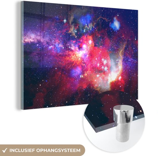 Peinture sur Verre - Univers - Couleurs - Espace - 150x100 cm - Peintures sur Verre Peintures - Photo sur Glas