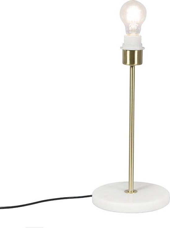 QAZQA Kaso - Moderne Tafellamp - 1 lichts - H 380 mm - Goud/messing - Woonkamer | Slaapkamer | Keuken