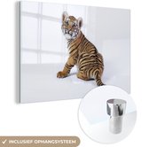 MuchoWow® Peinture sur verre - Lionceau - Tigre - Animal - 120x80 cm - Peintures sur verre acrylique - Photo sur Glas