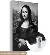 MuchoWow® Glasschilderij 120x180 cm - Schilderij acrylglas - Mona Lisa - Leonardo da Vinci - Foto op glas - Schilderijen