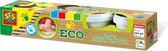 SES - Eco - vingerverf basis - 4 kleuren - hypoallergeen - makkelijk uitwasbaar