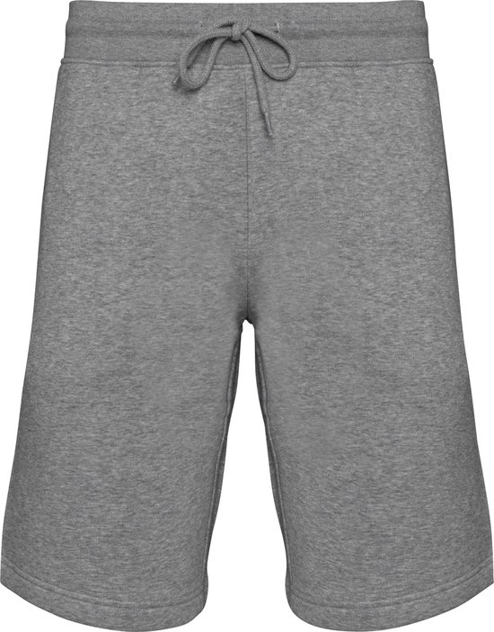 Biologische herenbermuda korte broek van sweatstof Moon Grey Heather - 3XL