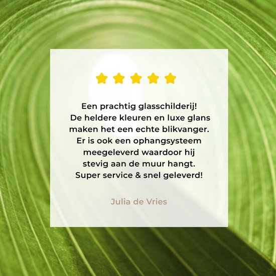 MuchoWow® Peinture sur verre 30x20 cm - Peinture sur verre acrylique - Feuille roulée - Photo sur verre - Peintures