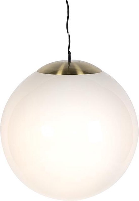 QAZQA ball hl - QAZQA à suspension - 1 lumière - Ø 500 mm - Wit