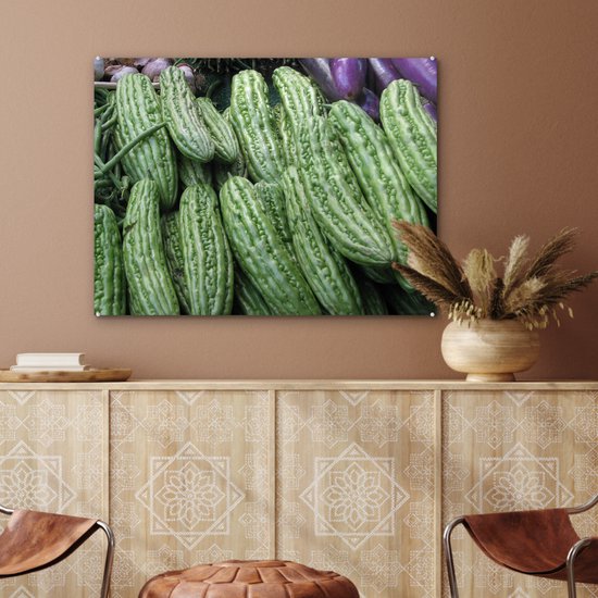 MuchoWow® Glass Painting - Bitter Sopropo from a California Farmers Market - 80x60 cm - Peintures sur Verre Acrylique - Photo sur Glas