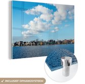 MuchoWow® Peinture sur Verre - Skyline de Zaandam - 180x120 cm - Peintures sur Verre Peintures - Photo sur Glas