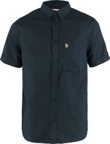 Fjällräven Övik Travel Shirt SS M - Dark navy - Vêtements de Plein air - Polaires et Chandails - Chemise à manches courtes