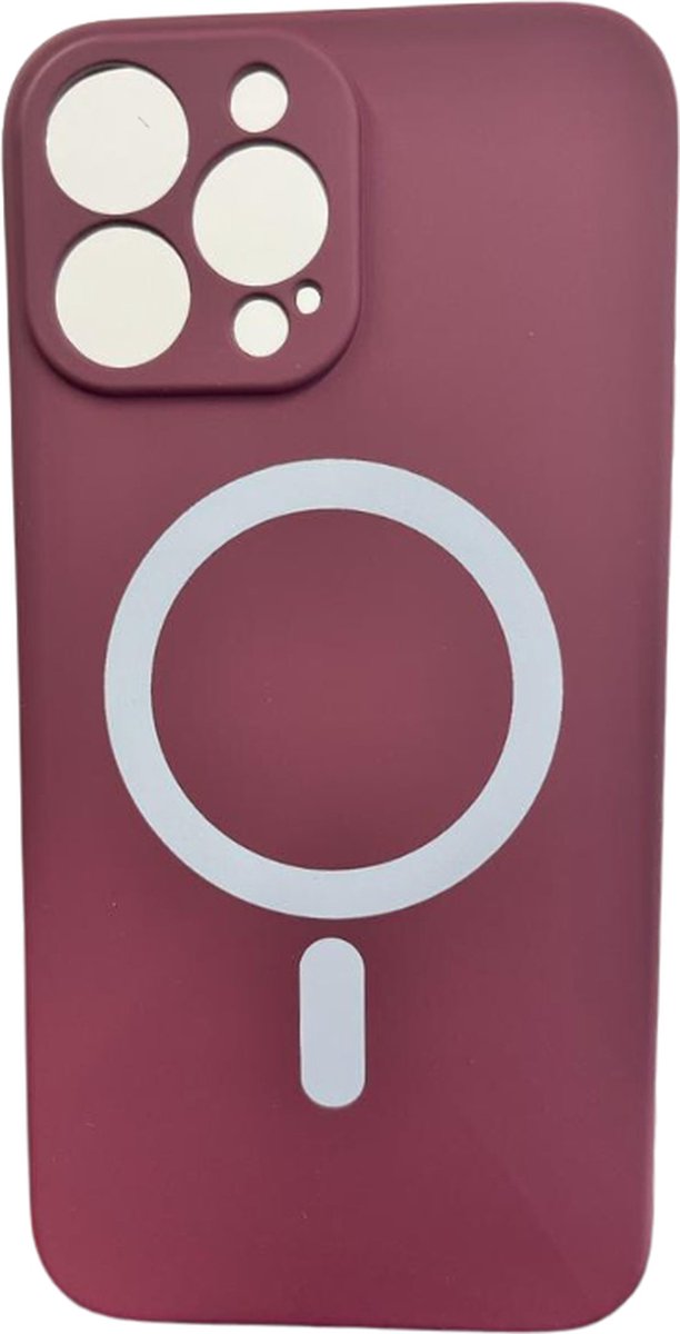 Hoesje geschikt voor iPhone 12 - Backcover - Geschikt voor MagSafe - TPU - Paars