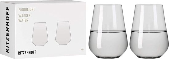 wittewijnglas, 300 ml, serie Fjordlicht nr. 2, 2 stuks met kleurverloop grijs, Made in