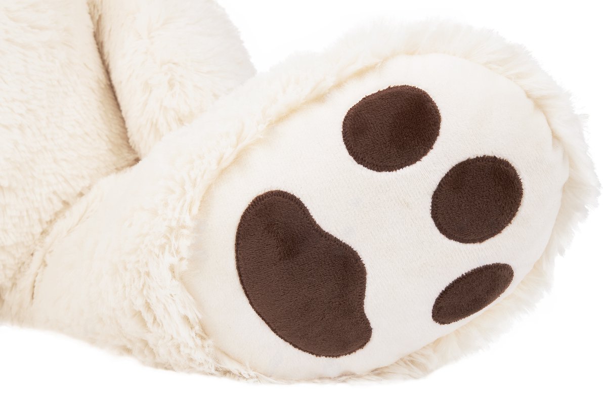 BRUBAKER - XXL Teddybeer 100 cm Groot - Wit - Pluche Dier Knuffel - Teddybear Groot - Knuffelbeer - Valentijn Cadeau — afbeelding 3