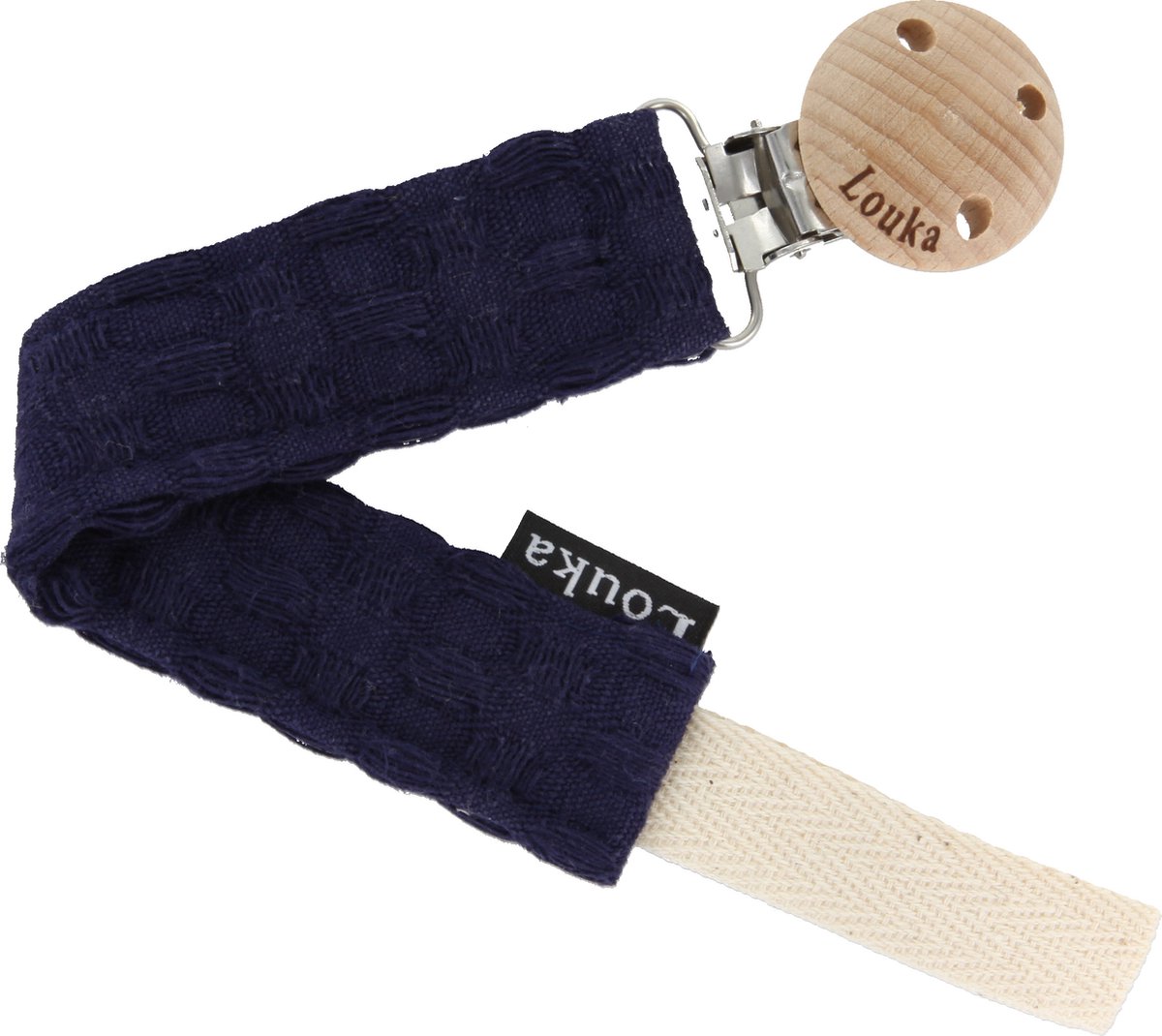 Goedkoopste Louka speenkoord wafel donker blauw