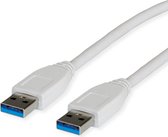 ROLINE USB 3.0, Type A-A, 3.0M câble USB 3 m USB A Blanc