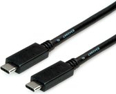 Câble USB 3.2 Gen 2, avec PD (Power Delivery), avec Emark, C-C, M/M, noir, 1 m