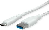 VALUE Câble USB 3.2 Gen 1, CA, M/M, blanc, 3 m