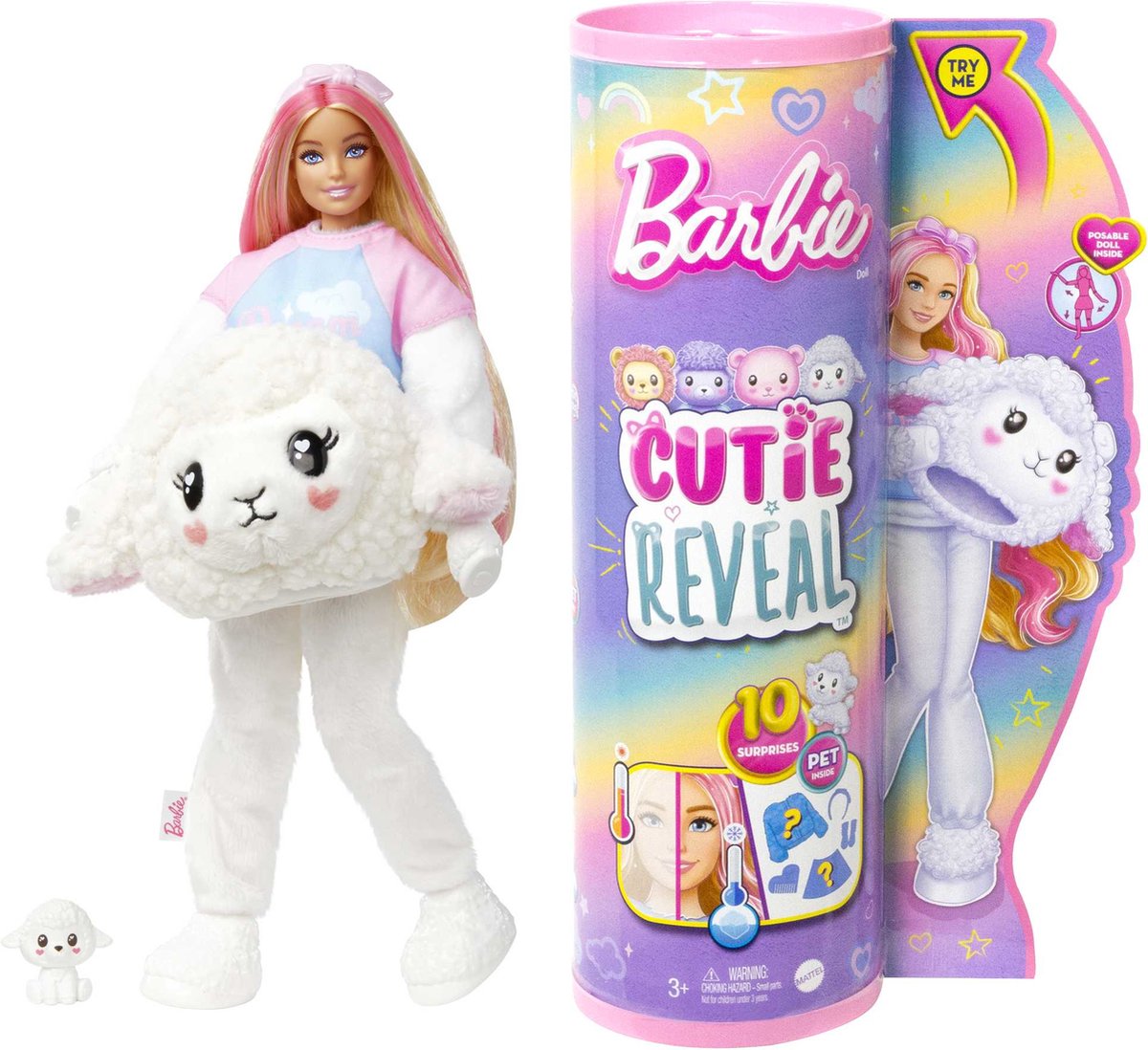 Barbie Cutie Reveal Schaap - Barbiepop — afbeelding 2