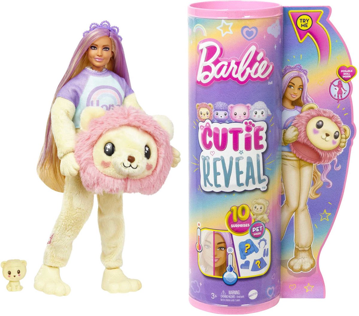Barbie Cutie Reveal Leeuw - Barbiepop — afbeelding 2