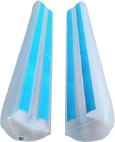 T&D - Bordure de Lit Gonflable Premium - Wit/ Blauw