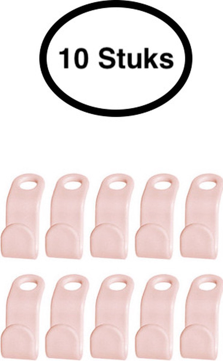 Kledinghaak – Haken voor kledingkast – Kleding Organizer – Kleding Organiseren – 10 stuks – Roze