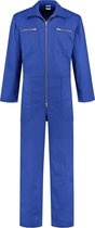 EM Workwear kinderoverall 100% katoen Korenblauw met rits maat 152