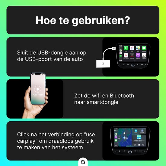 ROADFLOW Luxe Carplay Dongle Draadloos Carplay Draadloze