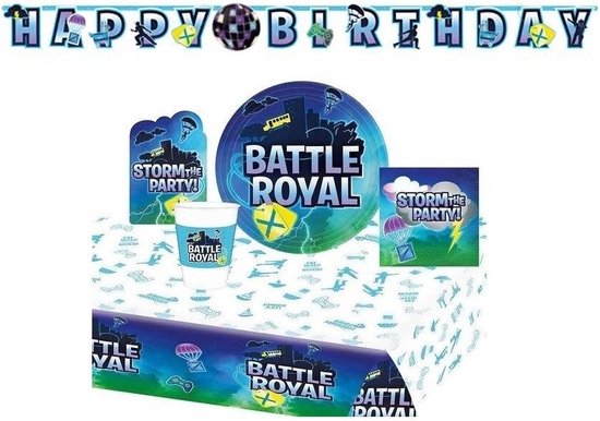 Fortnite - Battle Royal - Anniversaire - Décoration - Forfait - Fête  d'enfants - Nappe