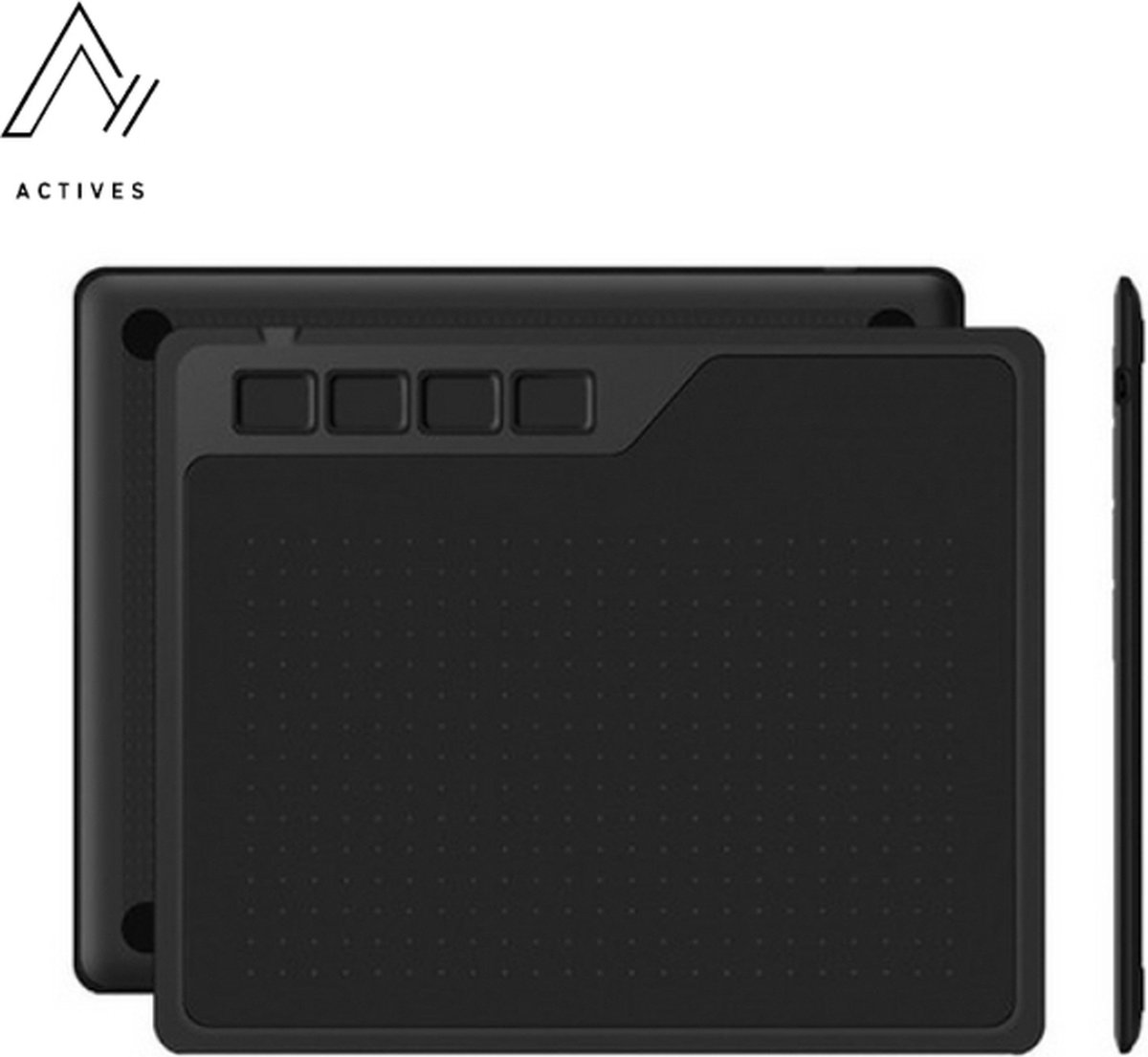 Tekentablet - Grafische Tablet - 165 x 102 mm - USB - Zwart
