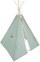 Atmosphera Tipi speeltent voor kinderen - 120 x 120 x 160 cm - groenblauw - wigwam
