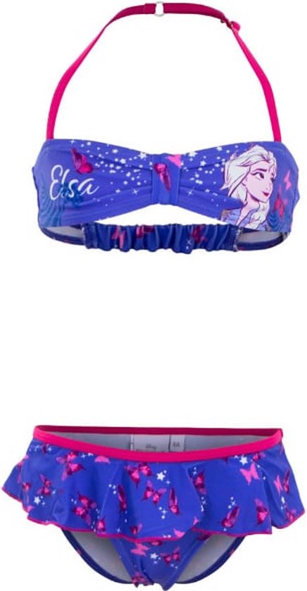 Meisjes Bikini - Frozen - Elsa - Paars/roze - Maat 4 jaar (102 cm)
