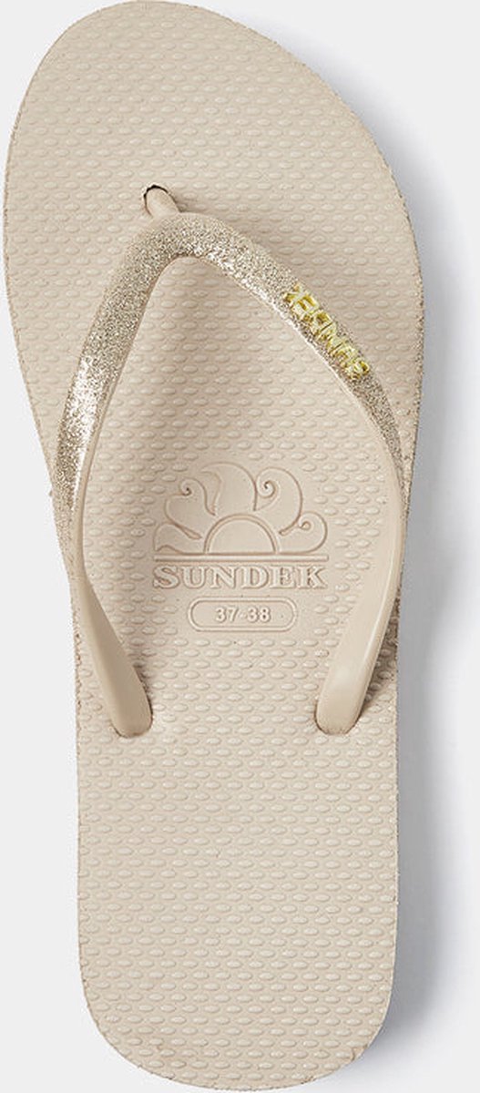 Sundek Flip Flop Dames Slipper Goud/Glitter