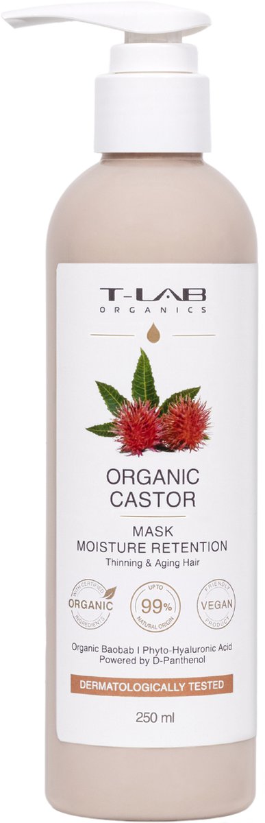 T-LAB Organic Castor Moisture Retention Mask 250ml