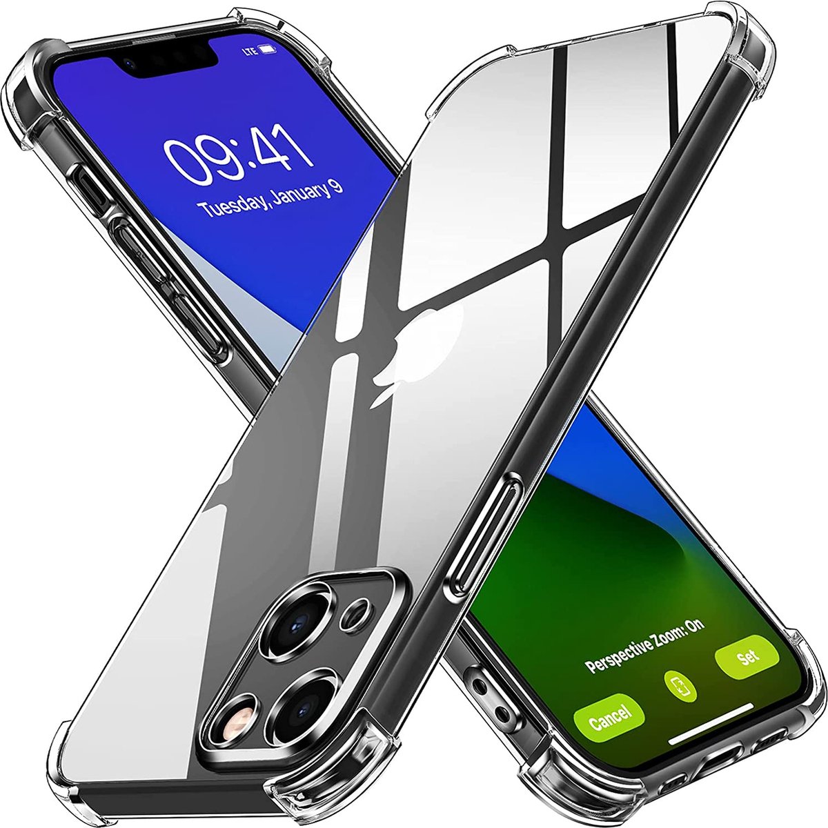 Hoesje voor iPhone 14 backcover Shockproof siliconen Transparant
