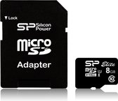 Micro SD Memory Card with Adaptor Silicon Power SP008GBSTHBU1V10SP