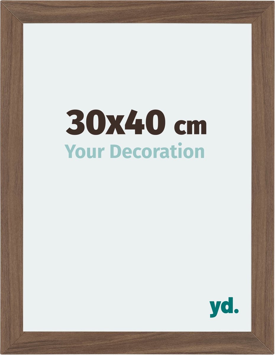 Your Decoration - Fotolijst 30x40 cm - MDF - Walnoot Donker - Mura